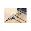 Miniatyrbillede 4 af 6: Hub USB-C Slim Multiport 7-i-1 Ethernet 1Gbit Power Delivery 100W Satechi Grå