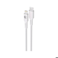 Miniatyrbillede 4 af 5: USB-C / Lightning 3A Power Delivery 60W 1.2m Lade- og Overførselskabel BigBen Connected Hvid