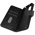 Miniatyrbillede 1 af 5: Sort Wallet og Video Support Case - AVIZAR - Motorola Moto G53 - Fuld beskyttelse - Opbevaring Svart