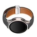 Miniatyrbild 2 av 5: Armband för Galaxy Watch 5 / 5 Pro / 4 i läder med svart magnetisk spänne svart