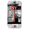 Miniatyrbillede 2 af 6: Etui Portefeuille Akashi New York iPhone 7 og iPhone 8 - Indbygget kortlomme Röd
