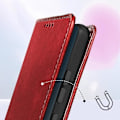 Miniatyrbild 4 av 6: Plånboksfodral - AVIZAR - OnePlus 12 och 12R - Röd - Halvstyv - Videostödfunktion Röd