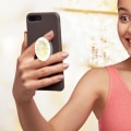 Miniatyrbillede 3 af 5: Smartphone tilbehør - POPSOCKETS - PopGrip - Blomsterdesign - Udtrækkelig - Videostativ Vit