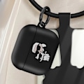 Pikkukuva 3 / 5: Kotelo AirPods 3:lle Iskunkestävä pehmeä renkaalla Karl Lagerfeld Black Svart
