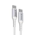 USB-kabel Crong Armor LinkC till USBC 60W PD 3A 25cm (vit) hvid