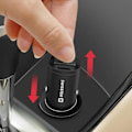 Miniatyrbillede 3 af 4: Lader Bil - Swissten - Nano - Ultra-kompakt - 30W - USB-C og USB Svart