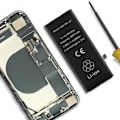 Pikkukuva 3 / 4: AVIZAR sisäinen akku iPhone 8 Plus - 2691mAh - Integroitu TI-siru - Musta Svart