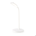Miniatyrbillede 1 af 6: LED skrivebordslampe med dimmer og trådløs oplader 10 W Nedis hvid Vit