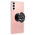 Miniatyrbillede 2 af 5: Smartphonetilbehør - POPSOCKETS - PopGrip - Sort marmordesign - Udtrækkelig - Videostøtte Svart
