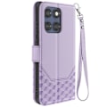 Pikkukuva 1 / 5: Kotelo Motorola Edge 60 Fusion ja Edge 60 Lompakko 3D Laventelikuviolla Lila