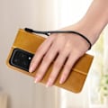 Miniatyrbillede 4 af 5: Taske til Honor 200 Lite - AVIZAR - Håndledsrem Flip Wallet Support - Brun - Halvstiv - Glat kastanj