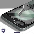 Pikkukuva 3 / 4: Suojakalvo - IMAK - Samsung Galaxy Z Flip 5 - 9H karkaistu lasi - Sormenjälkiä estävä - Vahvistettu suoja Svart
