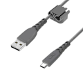 Pikkukuva 2 / 4: Vahvistettu Micro-USB/USB-älypuhelin/tabletin lataus-/synkronointikaapeli 2 m Force Power grå