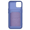 Pikkukuva 2 / 5: iPhone 12 ja 12 Pro Case Pehmeä silikoni korttipidike Forcell Purple - FORCELL - Jäykkä - Synteettinen - Mixed Lila