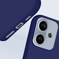 Miniatyrbild 3 av 5: Fodral till iPhone 16 AVIZAR Soft Touch Matt Flexibel Silikon Midnattsblå Blå