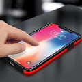 Pikkukuva 3 / 4: Suojakuori - Apple - iPhone X / XS - Silikoni - Polykarbonaatti - Punainen Röd