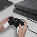 Miniatyrbillede 3 af 4: Gamepad - LinQ - PS4/PC - Kablet - Vibration - Sixaxis - Sort Hvid Svart vit