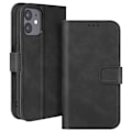 Pikkukuva 1 / 5: Kotelo iPhone 12 Wallet Flip Video Support Mustalle Svart