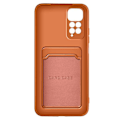 Pikkukuva 2 / 5: Xiaomi Redmi Note 11 ja 11s kotelo, pehmeä silikonikorttipidike Forcell Rose Gold Rose guld