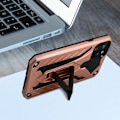 Miniatyrbild 4 av 4: Skyddsskal - AVIZAR - iPhone 11 Pro - Bi-material - Stötsäker - Stöd-funktion Rose guld