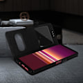 Pikkukuva 4 / 4: Kansi - AVIZAR - Sony Xperia 5 - Double Window Protection - Soft Shell - Tukitoiminto Svart