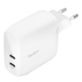Miniatyrbillede 1 af 6: Belkin Hvid 2x USB C 30W Power Delivery PPS Kompakt Oplader Vit
