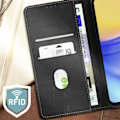 Miniatyrbillede 3 af 6: Smartphone sleeve - Samsung - Galaxy A15 5G - RFID beskyttelse - Sort - Elegant pungetui Svart