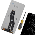 Miniatyrbillede 4 af 4: Komplet blok til Honor X8a LCD-skærm og sort berøringsglas - AVIZAR - Skærm udskiftning - hærdet glas Svart