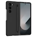 Miniatyrbillede 1 af 5: Samsung Galaxy Z Fold 6 Soft Touch Cover med Touch Pen Sort Svart
