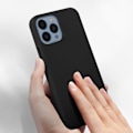 Pikkukuva 4 / 4: Suojakuori - AVIZAR - iPhone 13 Pro - Puolikestävä - Soft-touch - Musta Svart