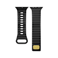 Miniatyrbillede 2 af 5: Rem til Apple Watch 41 mm / 40 mm / 38 mm Fleksibel og blød silikone sort Svart