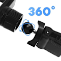 Pikkukuva 4 / 5: Autoteline - AVIZAR - 360° kääntyvä - Tuuletusaukon kiinnitys - Älypuhelimelle 85 mm asti - Musta Svart