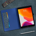 Miniatyrbillede 4 af 4: iPad 2019 10.2 Cover - AVIZAR - Øko-læder - Praktisk støtte - Kortopbevaring - Blå Blå