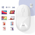 Pikkukuva 4 / 5: Optinen langaton hiiri Bluetooth tai WiFi 2,4 GHz LED RGB USB Dongle LinQ White Vit