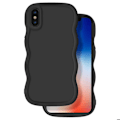 Pikkukuva 3 / 5: iPhone X ja XS silikoninen iskunkestävä Candy-sarjan suojakotelo musta Svart