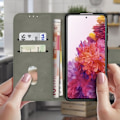Miniatyrbillede 3 af 4: Etui til Samsung Galaxy S20 FE - AVIZAR - Hel cover - Blød - Magnetisk - Glat grå