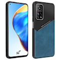 Miniatyrbillede 2 af 4: Coque - AVIZAR - Xiaomi Mi 10T / 10T Pro - Læderlook - Stødsikker Beskyttelse - Magnetisk Kompatibel Blå