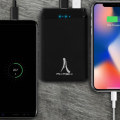 Miniatyrbillede 4 af 4: Powerbank 10000mAh ekstern oplader 2x USB-porte + Micro USB-port Akashi Black