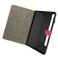Pikkukuva 2 / 5: Suojakuori Samsung Galaxy Tab S9:lle ja Tab S9 FE -korttitelineen tukivideolle, punainen Röd