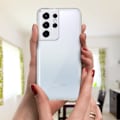 Miniatyrbillede 4 af 4: Galaxy S21 Ultra Protective Hard Back og Transparent blødt frontcover Hvid