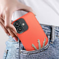 Miniatyrbild 4 av 5: Fodral till iPhone 16 Plus - AVIZAR - Halvstyv Soft-touch Anti-fingeravtryck - Korall Rosa