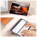 Pikkukuva 3 / 5: Kotelo - DUX DUCIS - Toby - Vaaleanpunainen - Näppäimistön tuki - Täysi suoja - Yhteensopiva Galaxy Tab S9 FE Plus Rosa
