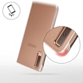Pikkukuva 4 / 4: Kotelo - Samsung - Galaxy A7 2018 - Flip-kotelot - Lompakko - Keltainen Kulta Gult guld