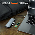 Miniatyrbild 5 av 6: USB C-hub till HDMI 4K, SSD-hårddisk, 2 USB, USB C Satechi rymdgrå