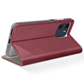 Miniatyrbillede 3 af 5: Etui til Motorola Moto E15 / G05 Klap Wallet Magnetisk Støtte Bordeaux Röd