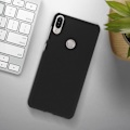 Miniatyrbillede 4 af 4: Etui - Zenfone - Max Pro M1 - Polycarbonat - Soft Touch - Anti-spor svart