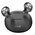Miniatyrbillede 2 af 5: Trådløse Bluetooth-høretelefoner med indbygget mikrofon LinQ Sort Svart