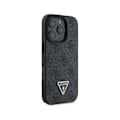 Miniatyrbild 4 av 5: Skyddsskal - GUESS - iPhone 16 Pro - PU-läder - Triangel Strass - Svart Svart