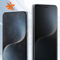 Miniatyrbillede 4 af 5: Toughened Glass til Honor Magic 7 Pro Anti-spion Hårdhed 9H Buet Sort Svart
