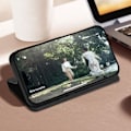 Miniatyrbillede 3 af 6: Étui til iPhone 16 Pro Max - AVIZAR - Punglåg - Sort - Video Støtte Svart